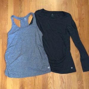 Two Gap Fit Breathe Athletic Tops MATERNITY, size Small